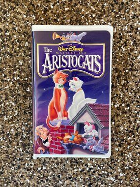Walt Disney The Aristocats VHS 90s vintage retro kidcore childhood cassette tape